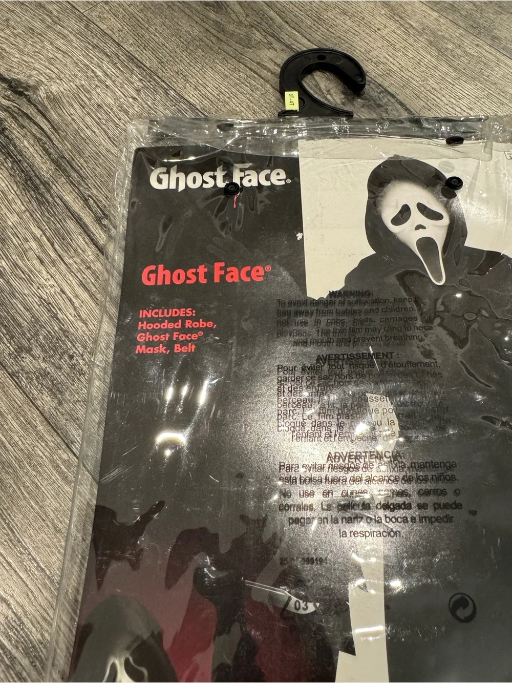 Spirit Toddler Ghost Face Costume - Black